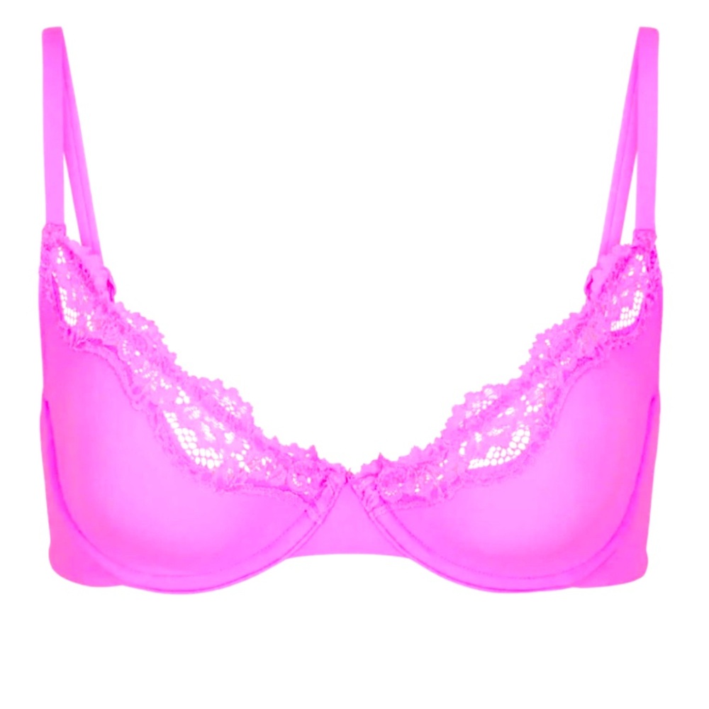 SKIMS SOLD OUT Fits Everybody Lace Unlined Scoop Bra!